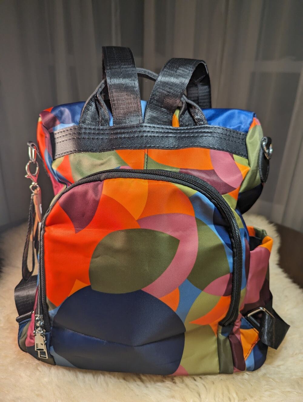 Water Resistant backpack with Cony charms